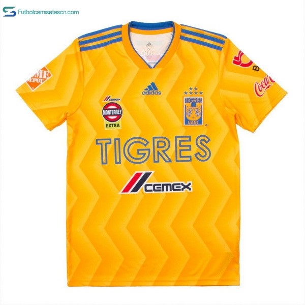 Camiseta Tigres UANL 1ª 2018/19 Amarillo